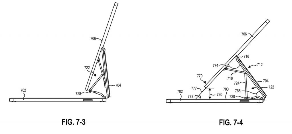 2021年7月28日微軟 Surface 新專利曝光，類似蘋果 iPad 妙控鍵盤設(shè)計(jì)